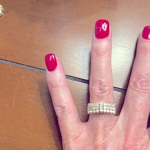 27. Diamonds set in 10 karat gold.